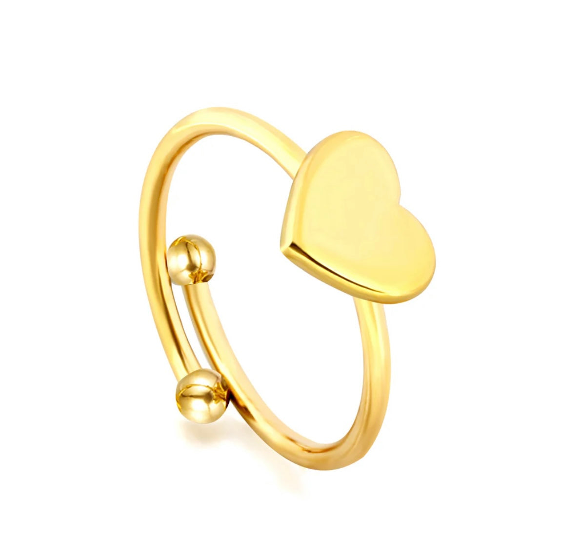 Gold Heart Shaped Ring