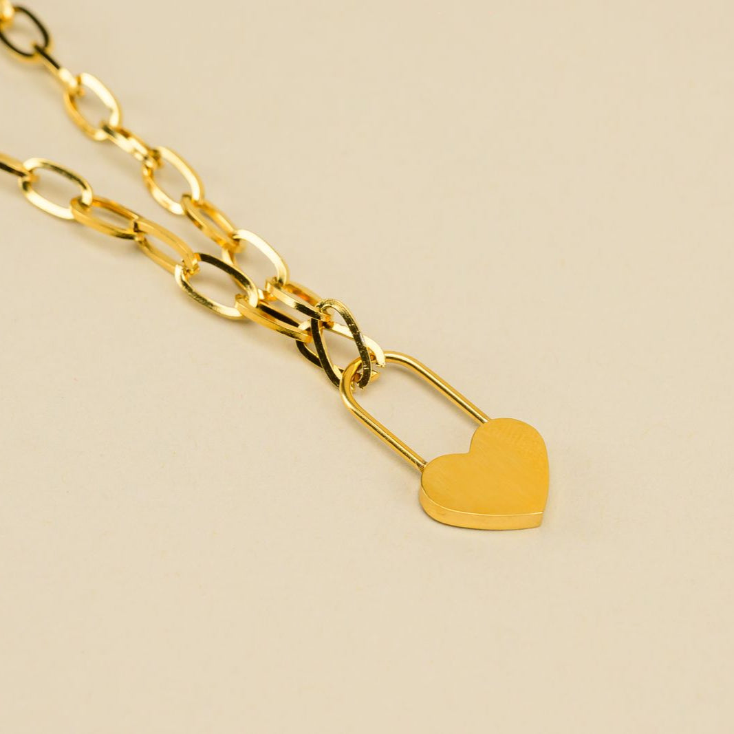 Lock Heart Necklace