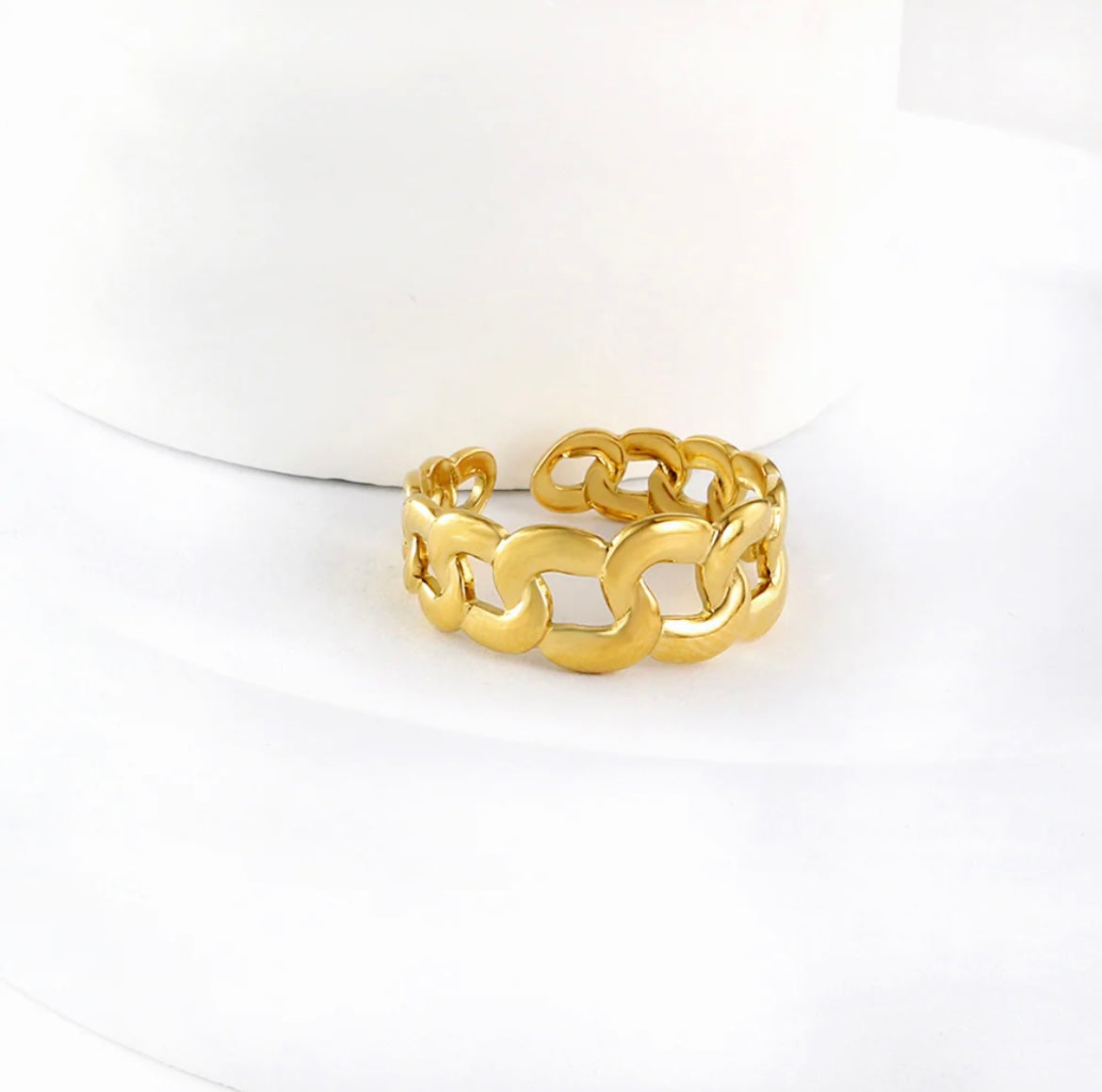 Gold Chained Ring