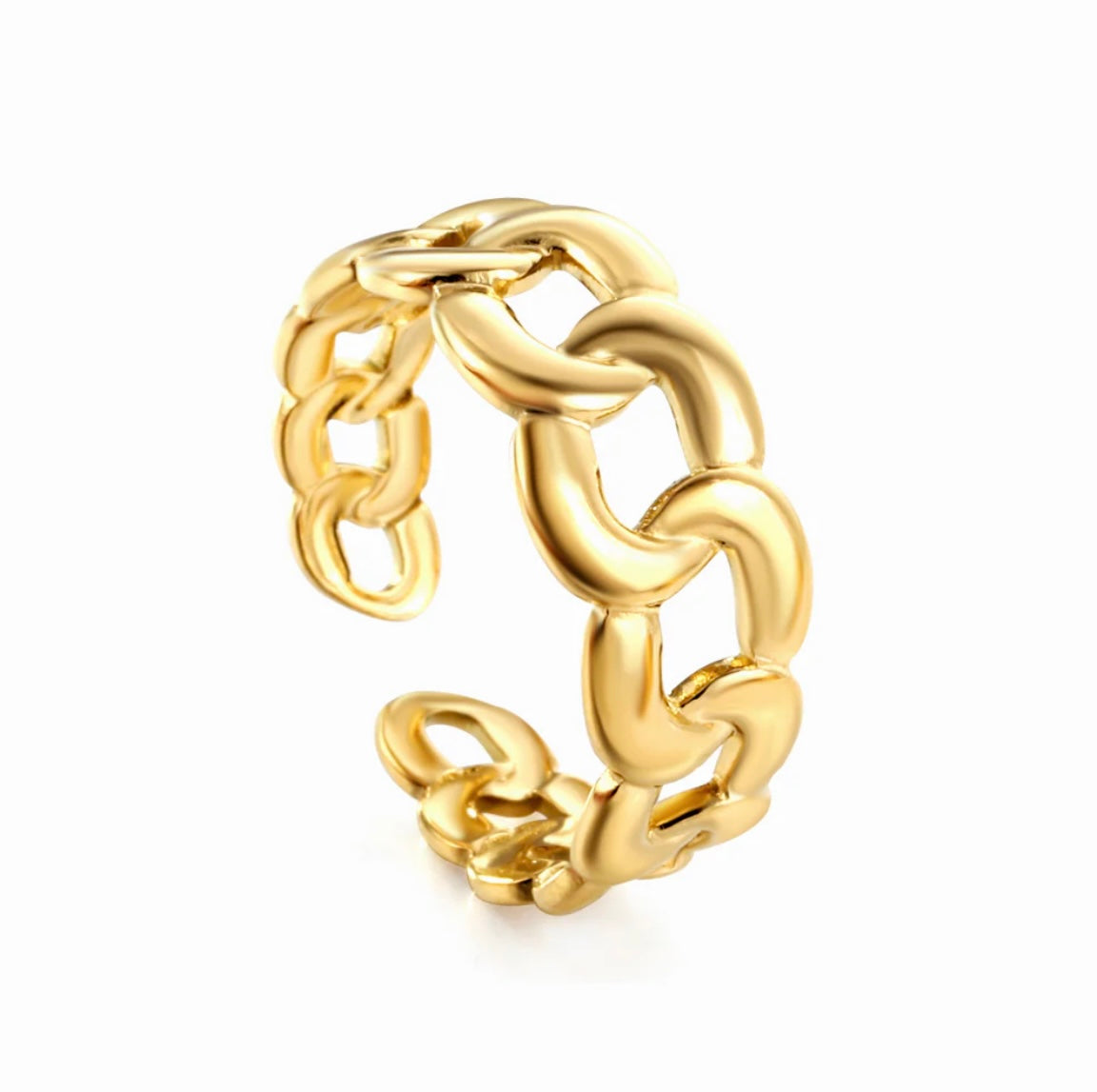 Gold Chained Ring